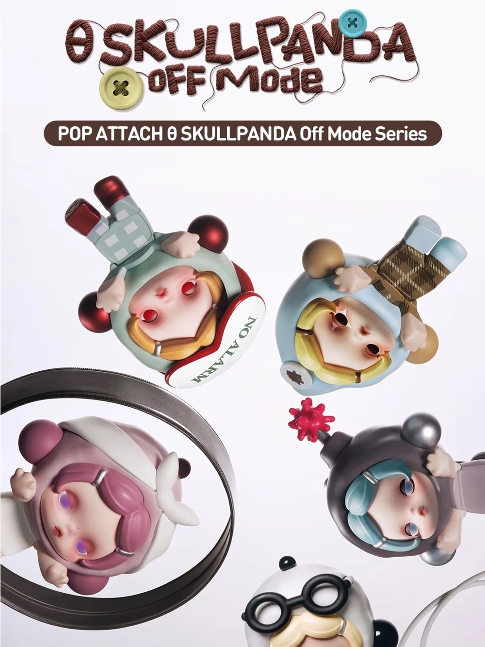 NWT POP ATTACH Ø SkullPanda Off Mode Series - Stay Chill (CONFIRMED)